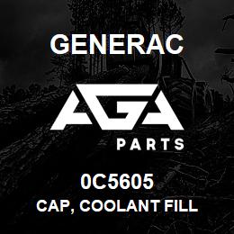 0C5605 Generac CAP, COOLANT FILL | AGA Parts