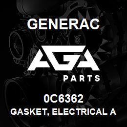 0C6362 Generac GASKET, ELECTRICAL ACCESS | AGA Parts