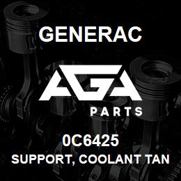 0C6425 Generac SUPPORT, COOLANT TANK | AGA Parts
