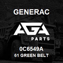 0C6549A Generac 61 GREEN BELT | AGA Parts