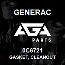 0C6721 Generac GASKET, CLEANOUT | AGA Parts