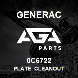 0C6722 Generac PLATE, CLEANOUT | AGA Parts