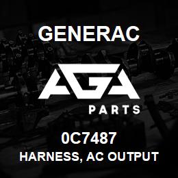 0C7487 Generac HARNESS, AC OUTPUT | AGA Parts
