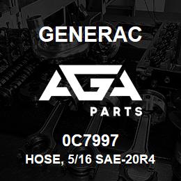 0C7997 Generac HOSE, 5/16 SAE-20R4 | AGA Parts