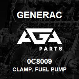 0C8009 Generac CLAMP, FUEL PUMP | AGA Parts