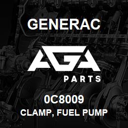 0C8009 Generac CLAMP, FUEL PUMP | AGA Parts