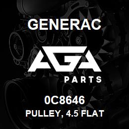 0C8646 Generac PULLEY, 4.5 FLAT | AGA Parts