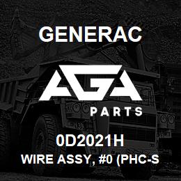 0D2021H Generac WIRE ASSY, #0 (PHC-SC) | AGA Parts