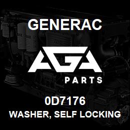 0D7176 Generac WASHER, SELF LOCKING | AGA Parts