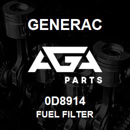 0D8914 Generac FUEL FILTER | AGA Parts