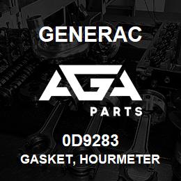 0D9283 Generac GASKET, HOURMETER | AGA Parts