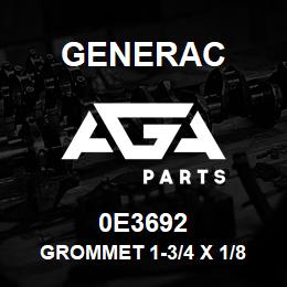 0E3692 Generac GROMMET 1-3/4 X 1/8 X 2 | AGA Parts