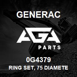 0G4379 Generac RING SET, 75 DIAMETER | AGA Parts