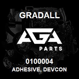 0100004 Gradall ADHESIVE, DEVCON | AGA Parts