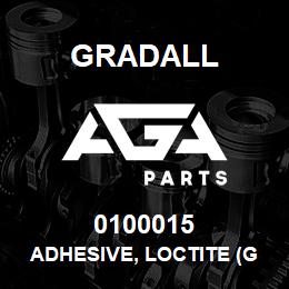 0100015 Gradall ADHESIVE, LOCTITE (GREEN) #601 | AGA Parts