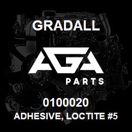 0100020 Gradall ADHESIVE, LOCTITE #567 | AGA Parts