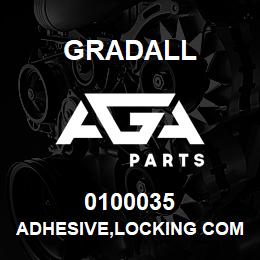 0100035 Gradall ADHESIVE,LOCKING COMPOUND #222 | AGA Parts
