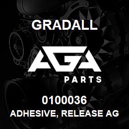 0100036 Gradall ADHESIVE, RELEASE AGENT | AGA Parts