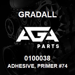 0100038 Gradall ADHESIVE, PRIMER #7471 | AGA Parts