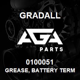 0100051 Gradall GREASE, BATTERY TERMINAL | AGA Parts