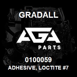 0100059 Gradall ADHESIVE, LOCTITE #76820 | AGA Parts