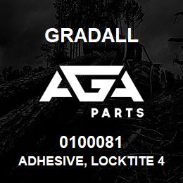 0100081 Gradall ADHESIVE, LOCKTITE 454 | AGA Parts