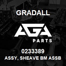 0233389 Gradall ASSY, SHEAVE BM ASSBY 2-40G | AGA Parts