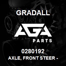 0280192 Gradall AXLE, FRONT STEER - 16,000# | AGA Parts