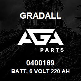 0400169 Gradall BATT, 6 VOLT 220 AH | AGA Parts