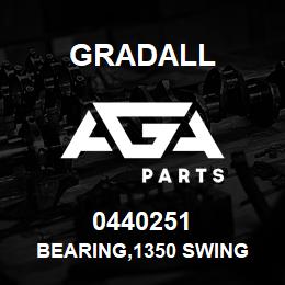 0440251 Gradall BEARING,1350 SWING | AGA Parts