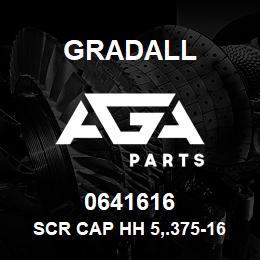 0641616 Gradall SCR CAP HH 5,.375-16X2.000 | AGA Parts