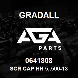 0641808 Gradall SCR CAP HH 5,.500-13X1.000 | AGA Parts