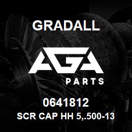 0641812 Gradall SCR CAP HH 5,.500-13X1.500 | AGA Parts