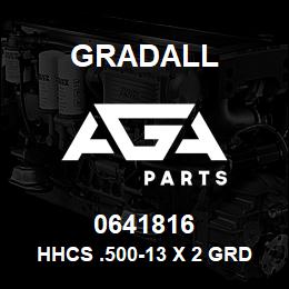 0641816 Gradall HHCS .500-13 X 2 GRD5 | AGA Parts