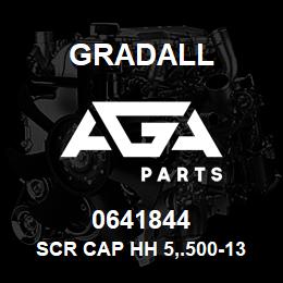 0641844 Gradall SCR CAP HH 5,.500-13X5.500 | AGA Parts
