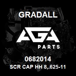 0682014 Gradall SCR CAP HH 8,.625-11X1.750 | AGA Parts