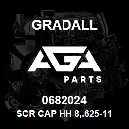 0682024 Gradall SCR CAP HH 8,.625-11X3.000 | AGA Parts