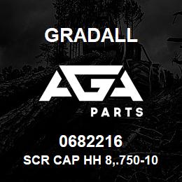 0682216 Gradall SCR CAP HH 8,.750-10X2.000 | AGA Parts