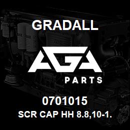 0701015 Gradall SCR CAP HH 8.8,10-1.50X35MM | AGA Parts