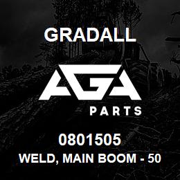 0801505 Gradall WELD, MAIN BOOM - 5000 SIII | AGA Parts