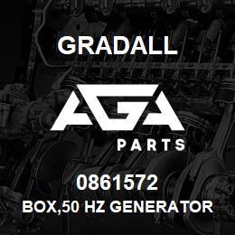 0861572 Gradall BOX,50 HZ GENERATOR CONTROL | AGA Parts