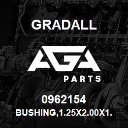 0962154 Gradall BUSHING,1.25X2.00X1.44 70KSI | AGA Parts