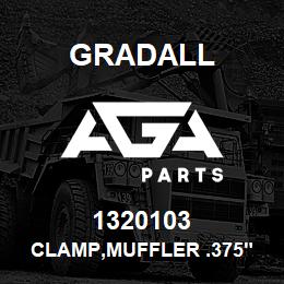 1320103 Gradall CLAMP,MUFFLER .375" DIA | AGA Parts