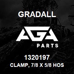1320197 Gradall CLAMP, 7/8 X 5/8 HOSE | AGA Parts