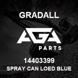 14403399 Gradall SPRAY CAN LOED BLUE 12 OZ 12 | AGA Parts