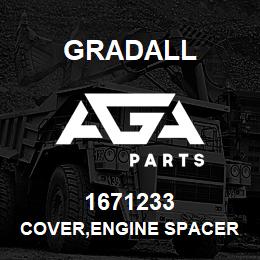 1671233 Gradall COVER,ENGINE SPACER | AGA Parts