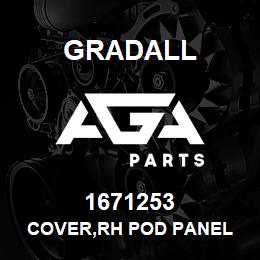 1671253 Gradall COVER,RH POD PANEL | AGA Parts