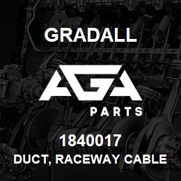 1840017 Gradall DUCT, RACEWAY CABLE CARRIER | AGA Parts