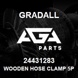 24431283 Gradall WOODEN HOSE CLAMP 5PC MIN | AGA Parts