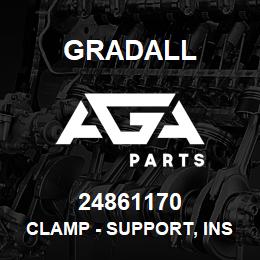 24861170 Gradall CLAMP - SUPPORT, INSULATED | AGA Parts